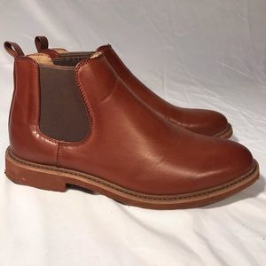 Deer Stags Leather Mens Chelsea Boots Size 7